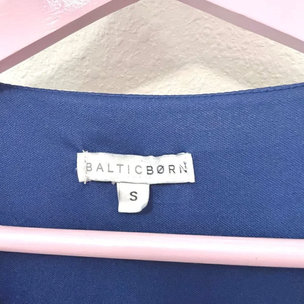 Baltic Born Kristina Cross Front Maxi Dress Navy Size S - Picture 5 of 9